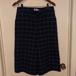 Wide leg cropped pants